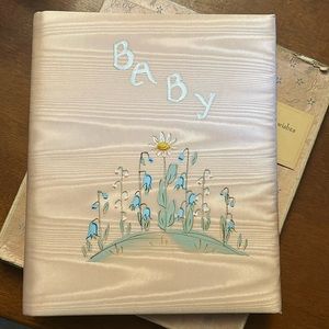 Pink Vintage 1933 Girl's Baby Memory Book in original box